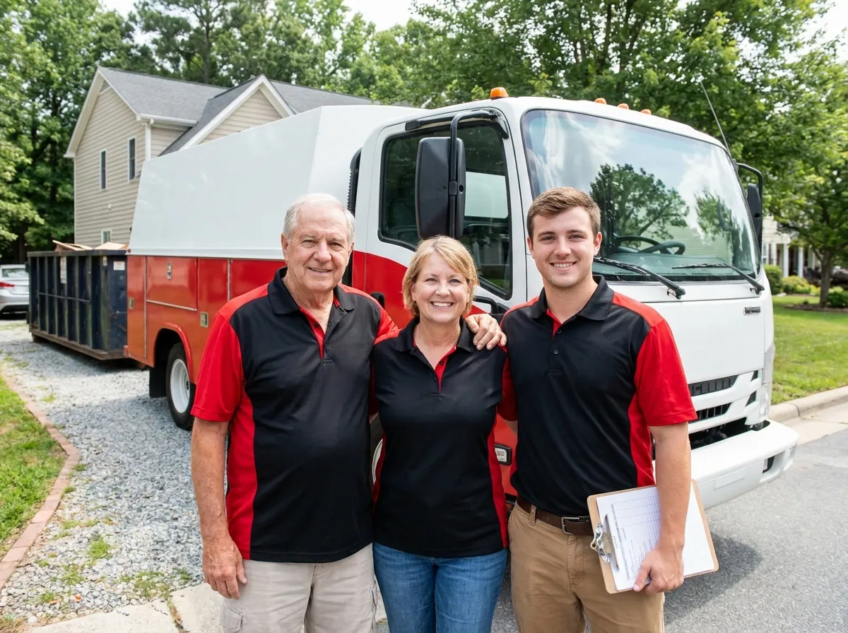 The Clear Out Dumpster Rental team, dumpster rental in Raleigh, NC